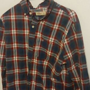 Hollister  plaid dress shirt
